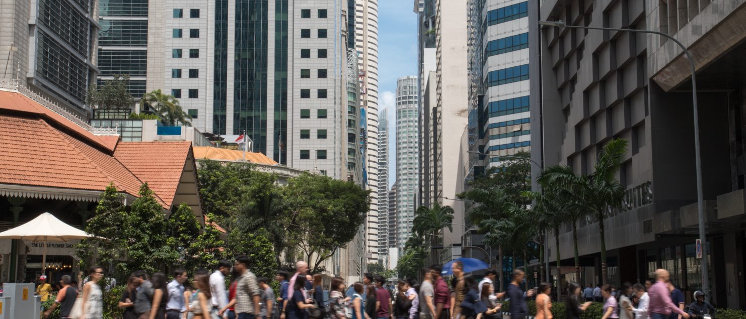 CBD Lunch Crowd in Singpore